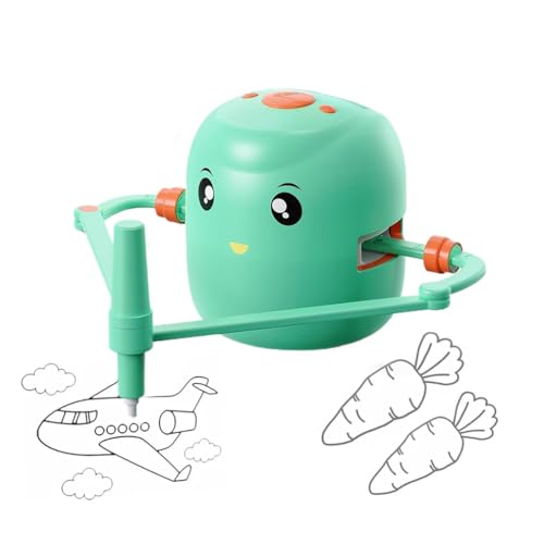 LUCKKY Kids Robot Interactive Educational Drawing Robot for Kids, Interaktiver Zeichen-Roboter für Kinder, der programmierbare Zeichenroboter, Montessori-Lernspielzeug (Grün) von LUCKKY