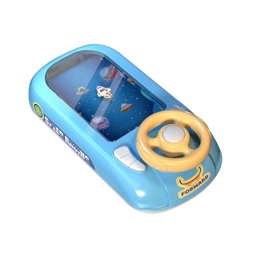 LUCKKY Racing Car Baby Toy,Rennwagen Baby Spielzeug, Kinder Lenkrad Spielzeug, Elektrisches Simulationslenkrad Spielzeug mit Soundeffekten, Lernspielzeug Geschenk für Kleinkinder (Blau) von LUCKKY