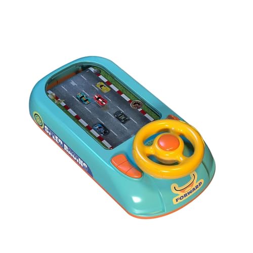 LUCKKY Racing Car Baby Toy,Rennwagen Baby Spielzeug, Kinder Lenkrad Spielzeug, Elektrisches Simulationslenkrad Spielzeug mit Soundeffekten, Lernspielzeug Geschenk für Kleinkinder (Grün) von LUCKKY