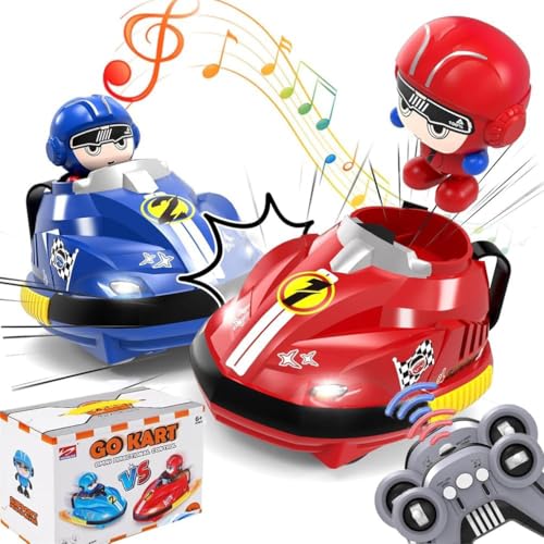 Remote Control Bumper Car Game, Remote Control Bumper Cars for Kids, Ferngesteuerte Autoscooter für Kinder, Rc Autoscooter 2er Set, 360° Drift Stunt Kinder Spielzeug Auto von LUCKKY