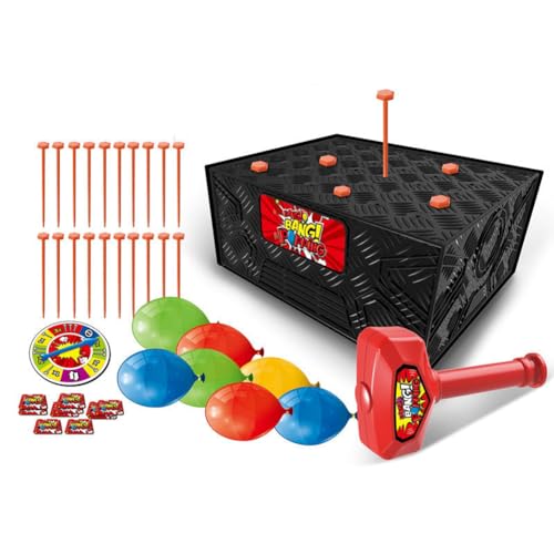 Wack-A Balloon Game, Wack-A Ballon Spiel, Balloon Blast Box Spiel, Lustig Familienparty Brettspiel Für Kinder Und Erwachsene, Ballon Explosionsspiel Crazy Blast Box für Bankett, Party von LUCKKY