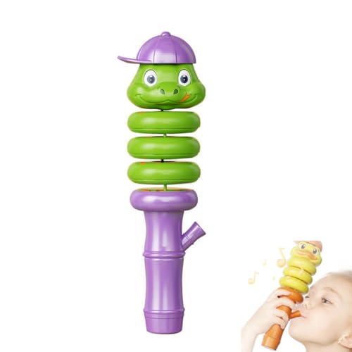 Whistle for Kids Early Education Toys Snake, Cartoon Pfeife für Kinder Musikinstrument Pädagogisches, Niedliche Cartoon pfeifende Schlange Spielzeug, Babys Frühes Lernspielzeug Klangspielzeug (A) von LUCKKY