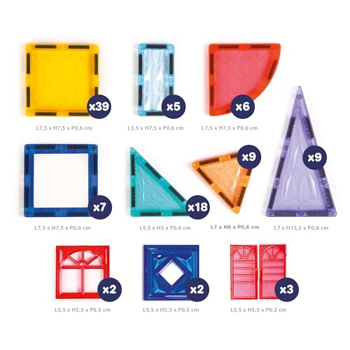 LUDI - Magnetische XXL-Konstruktion – 3D-Bauspiel – 100 magnetische Teile – Handhabung und Montage – Transportkoffer – ab 3 Jahren LUDI - Magnetische XXL-Konstruktion – 3D-Bauspiel – 100 magnetische Teile – Handhabung und Montage – Transportkoffer – ab 3 Jahren von LUDI