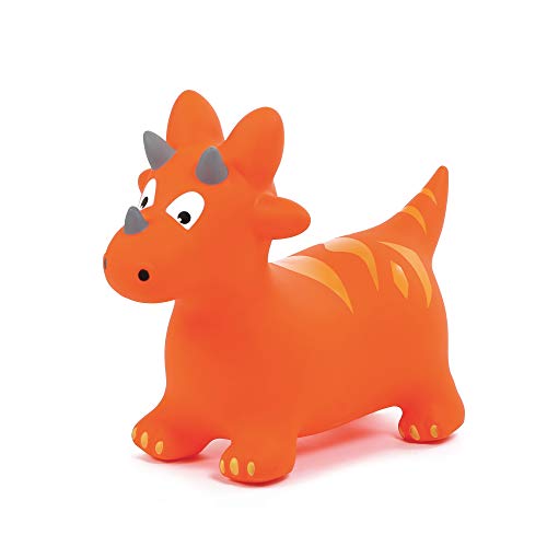 Ludi 90023 Dinosaurier Springer Hüpfball, Orange, 59 x 49 x 22 cm von LUDI