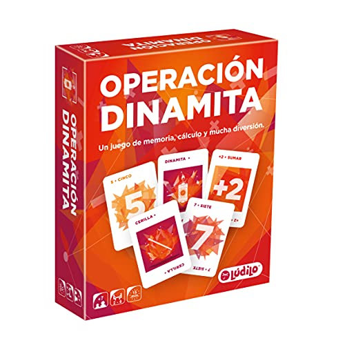 Lúdilo 803047 Operation Dynamit, Buchstaben, Lernspiele für Kinder, Kraft des Gedächtnisses und Rechnen - Mathematik Lernen mit der Familie, über 7 Jahre von LUDILO