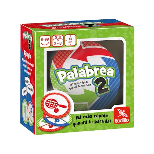 Ludilo - Palabrea 2 | Brettspiele für Kinder 6 Jahre | Kinderspiele | Brettspiele für 2 oder mehr | Lernspiele 6 Jahre oder mehr | Kombinieren Sie es mit Wort von LUDILO