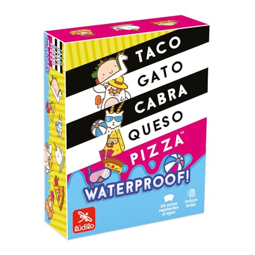 Ludilo Taco Cat Waterproof | Brettspiele von 3 bis 8 Spielern | Poolspiele für Kinder und Erwachsene | Kartenspiel für 8 Jahre oder älter | Geschenke für Kinder und Erwachsene Ludilo Taco Cat Waterproof | Brettspiele von 3 bis 8 Spielern | Poolspiele für Kinder und Erwachsene | Kartenspiel für 8 Jahre oder älter | Geschenke für Kinder und Erwachsene von LUDILO