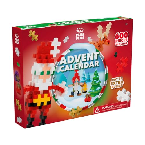 Plus Plus - Adventskalender 2024 Kinder | Adventskalender Kinder ab 5 Jahren | Adventskalender 2024 Kinder | Adventskalender | Puzzle Kinder | 600 Stück von LUDILO