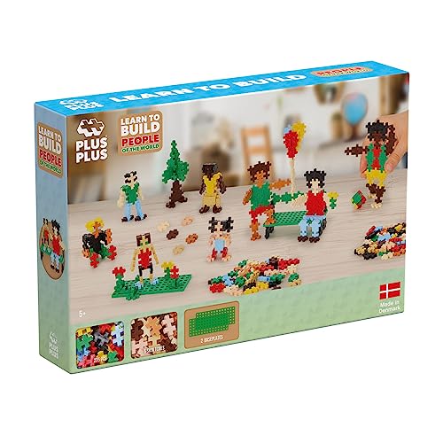 Plus Plus Bausteine - Puzzle 5 Jahre People of The World | Konstruktionsspielzeug Ab 5 | Puzzle Ab 5 Oder Mehr | Lernspiele Ab 5 Jahre | Hoogar Konstruktionsspielzeug von LUDILO