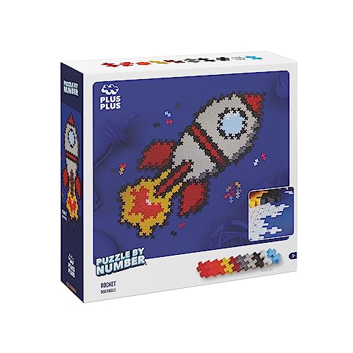 Plus Plus Bausteine - Puzzle 5 Jahre Rocket | Puzzle Kinder 500 Teile | Konstruktionsspielzeug Ab 5 | Spielzeug Junge 5 Jahre Oder Mehr | Lernspiele Ab 5 Jahre Oder Mehr von LUDILO