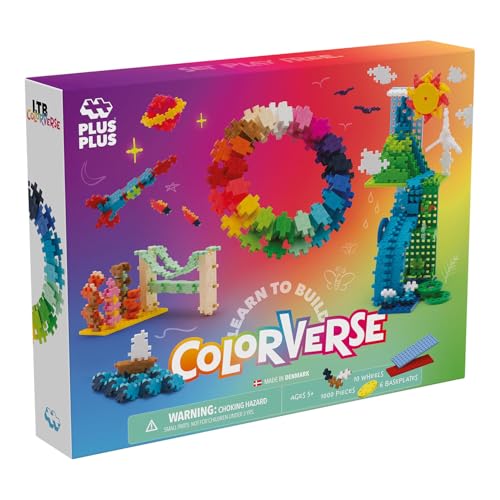 Plus Plus - Learn to Build Colorverse | Spielzeug Ab 5 Jahre Jungen | Konstruktionsspielzeug Ab 5 | 3D Puzzle Kinder | Puzzle Ab 5 | Plus-Plus Bausteine von LUDILO