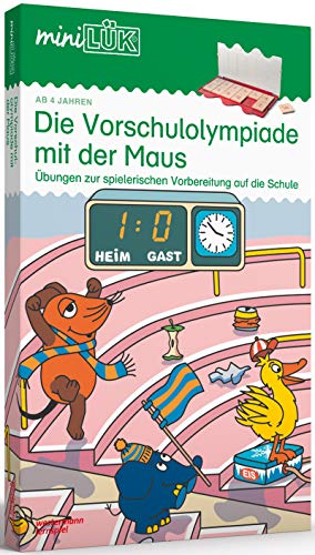 miniLÜK-Set: Kindergarten/Vorschule Die Vorschulolympiade mit der Maus: Aufgaben zur spielerischen und effektiven Vorbereitung auf die Schule für ... 1 und 2 (miniLÜK-Sets: Kasten + Übungsheft/e) von LÜK