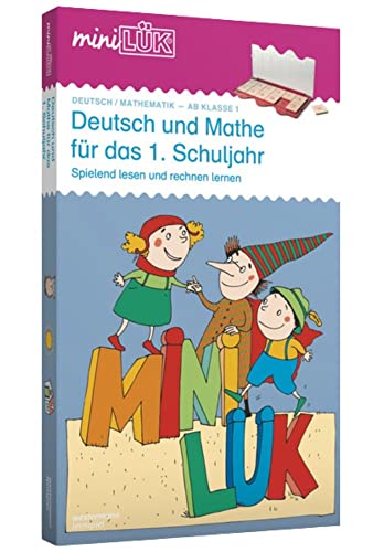 miniLÜK-Sets: miniLÜK-Set: 1. Klasse - Mathematik, Deutsch: Deutsch und Mathe für das 1.Schuljahr: Mathestation 1.Klasse / Erstlesestation 1 / ... ... 1 / Spielend lesen und rechnen lernen von LÜK