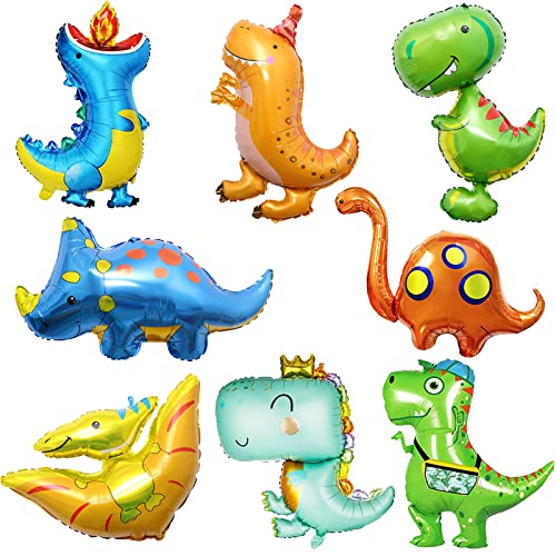 LUKIUP 8 Stücke Dinosaurier Ballon, Weihnachten Grün Riesen Folien Dinosaurier Luftballons, Kinder Dino Luftballon, Triceratops Dino Helium Ballon für Dschungel Geburtstag Party Dekorationen LUKIUP 8 Stücke Dinosaurier Ballon, Weihnachten Grün Riesen Folien Dinosaurier Luftballons, Kinder Dino Luftballon, Triceratops Dino Helium Ballon für Dschungel Geburtstag Party Dekorationen von LUKIUP