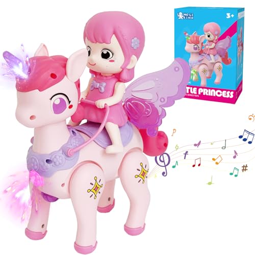 LUKIUP Musik Baby Spielzeug Einhorn für ab 12 Monate, Einhorn Spielzeug, Mädchen Baby Spielzeug mit Licht & Sound, Tummy Time Toys für Mädchen LUKIUP Musik Baby Spielzeug Einhorn für ab 12 Monate, Einhorn Spielzeug, Mädchen Baby Spielzeug mit Licht & Sound, Tummy Time Toys für Mädchen von LUKIUP