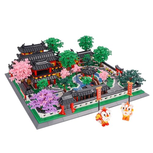 LULUFUN Architektur Baustein-Set, Orientalischer Garten Modellblock Bausatz, Mini Bauspielzeug Geschenke für Kinder und Erwachsene, 7200 Stück LULUFUN Architektur Baustein-Set, Orientalischer Garten Modellblock Bausatz, Mini Bauspielzeug Geschenke für Kinder und Erwachsene, 7200 Stück von LULUFUN