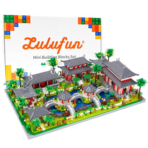 LULUFUN Bauklötze, Die klassischen Gärten von Suzhou Bauklotz-Sets, Berühmte Architektur Mini-Bauklötze Kits, Spielzeug Geschenke für Kinder und Erwachsene 4174 pcs von LULUFUN