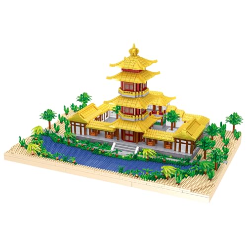 LULUFUN Bauklötze, Mondsichel Frühling Modell Set, Chinesisch Berühmte Architektur Mini-Blöcke Kits, Spielzeug Geschenke für Kinder und Erwachsene 3973pcs von LULUFUN