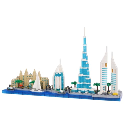 LULUFUN Bauklötze Set, Architektur Dubai Stadt Skylines Baukasten, Mini-Baukasten für Erwachsene, Spielzeug Geschenke für Geburtstag, Weihnachten, Neujahr, 2220 Stück LULUFUN Bauklötze Set, Architektur Dubai Stadt Skylines Baukasten, Mini-Baukasten für Erwachsene, Spielzeug Geschenke für Geburtstag, Weihnachten, Neujahr, 2220 Stück von LULUFUN