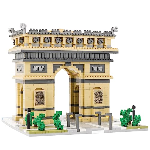 LULUFUN Baustein-Set, Arc De Triomphe Architecture Model Blocks Kit, Sammelmodell-Sets zum Bauen, Spielzeuggeschenke für Kinder und Erwachsene 2020 Stück von LULUFUN