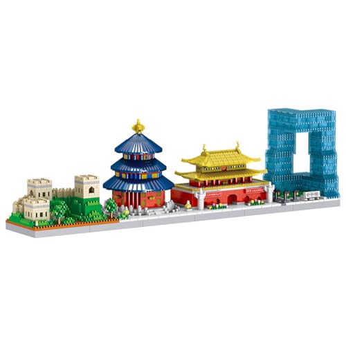 LULUFUN Bausteine-Set, Architektur, Skylines von Peking, Mini-Stein-Set für Erwachsene, Spielzeuggeschenke für Geburtstag, Weihnachten, Neujahr, 2364 Teile LULUFUN Bausteine-Set, Architektur, Skylines von Peking, Mini-Stein-Set für Erwachsene, Spielzeuggeschenke für Geburtstag, Weihnachten, Neujahr, 2364 Teile von LULUFUN