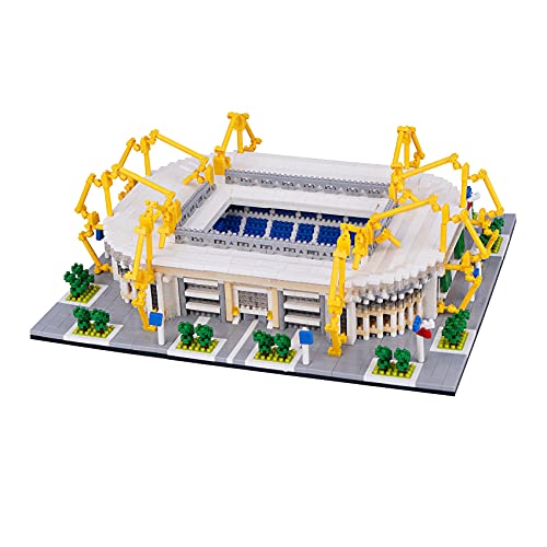 LULUFUN Bausteine-Set, Fußballplatz-Baustein-Set, Mini-Bausteine, Lernspielzeug-Modellbausatz für Kinder und Erwachsene (Signal Iduna Park) von LULUFUN