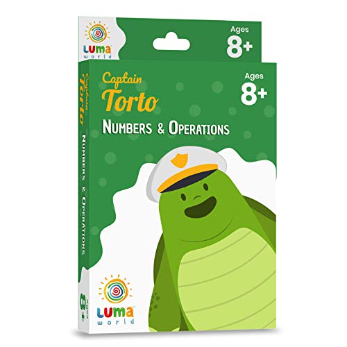 LUMA WORLD ADD LIFE TO LEARNING Captain Torto Lernspiel-basierte Lernkarten mit magischem Glas für 8+ Jahre zum Lernen von Standard 3 Zahlen und Operationen, Set mit 50 Karten von LUMA WORLD ADD LIFE TO LEARNING