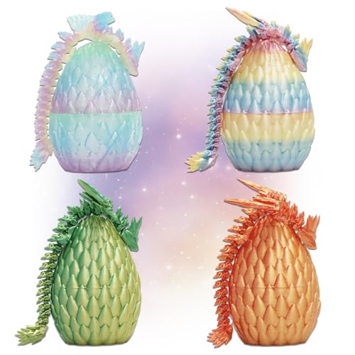 LUMIN TUTU Dracheneier 4er Pack, 3D Gedrucktes Drachenei mit Drache & Flügeln, Fantasy Spielzeug für Kinder, Ostern & Überraschungsgeschenke LUMIN TUTU Dracheneier 4er Pack, 3D Gedrucktes Drachenei mit Drache & Flügeln, Fantasy Spielzeug für Kinder, Ostern & Überraschungsgeschenke von LUMIN TUTU