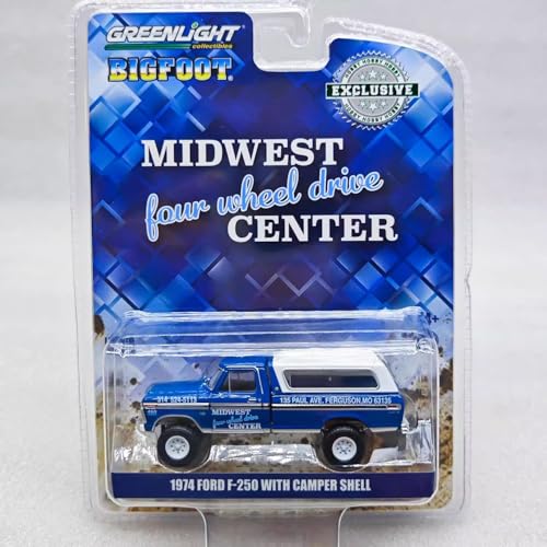 Green Light - 30345 - Modell 1974 F ord F-250 mit Camper - 7cm Maßstab 1/64 von LUNAIPSE