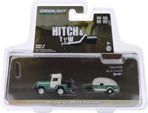 Green Light – 32160-B – Modell 1972 J eep CJ-5 Halbkabine – 7 cm Maßstab 1/64 von LUNAIPSE