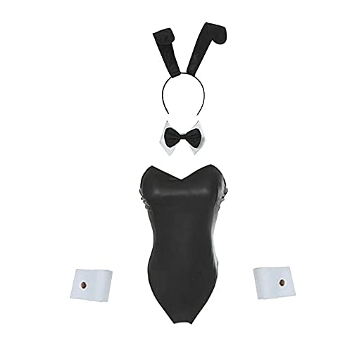 Sakurajima Mai Cosplay Kostüm Jugendliche Idiots Don't Dream of Bunny Mädchen Jumpsuit Bunny Uniform PU Bodysuit Halloween Komplettes Set, Sakurajima Mai, 42 von LUNK