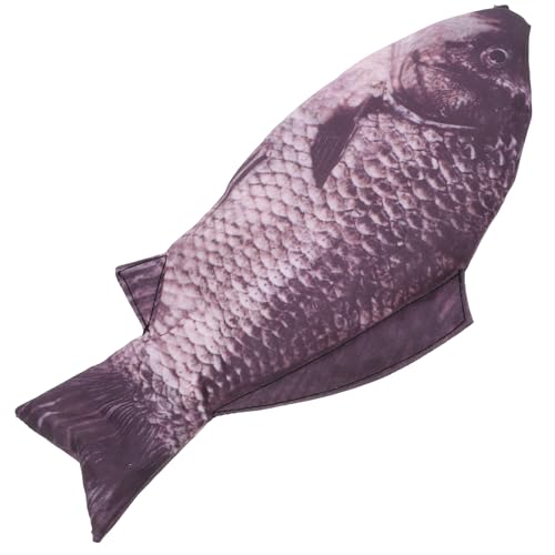 LUOEM Fisch Federmäppchen, Karpfen Fischförmiges Federmäppchen, Karpfen Make-up Tasche Geldbörse mit Reißverschluss für Stifte, Schreibwaren und Kosmetik von LUOEM