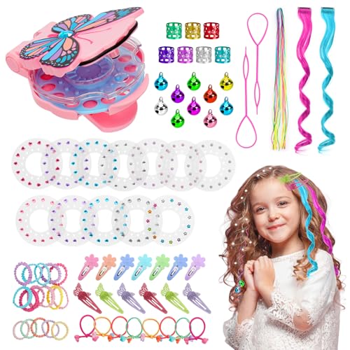 LURICO Bedazzler Kit Glitzersteine Haare Maschine it 180 Hair Gems und 78pcs exquisit Haarschmuck, Strasssteine Maschine, zum Anbringen der Strasssteine am Haar Kleidung und Accessoires von LURICO