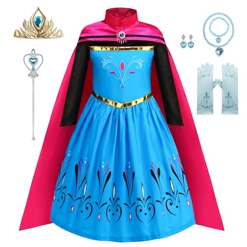 LURLEEZ Elsa Krönungskleid, Elsa Kostüm für Mädchen, Elsa Kleid für Mädchen, Frozen Rollenspiel Geburtstagsfeier Halloween von LURLEEZ