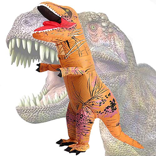 LUVSHINE Dino Kostüm Aufblasbares Kostüm Riesiges T-Rex Kostüm für Erwachsene Halloween, Weihnachten, Geburtstag, Geschenk von LUVSHINE