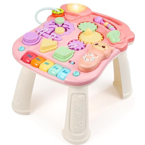 LUVTOY Kinderspielzeug Ab 1 Jahr, Spieltisch Babyspielzeug, Baby Spielzeug Ab 1 2 3 Jahr, Busy Board Baby Spielzeug Geschenke 1 Jahre Mädchen Junge von LUVTOY