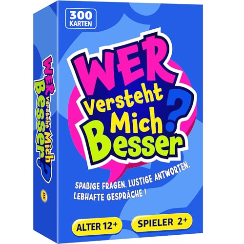 LUVTOY Wer Versteht Mich Besser - Partyspiel für Erwachsene und Jugendliche, 300 Verschiedene Karten, Eisbrecher für Party, Wahrheit oder Pflicht, Geschenkidee, Kartenspiel von LUVTOY