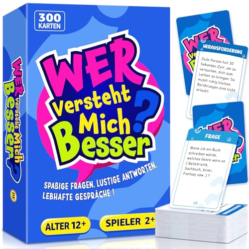 LUVTOY Wer Versteht Mich Besser - Partyspiel für Erwachsene und Jugendliche, Gesellschaftsspiele für Erwachsene, Brettspiele, Familienspiel, Kartenspiel für Freunde & Familie Geschenkidee von LUVTOY