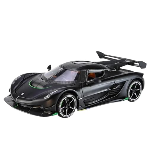 Druckguss-Auto im Maßstab 1:24 für Koenigsegg Jesko Attack Alloy Rennwagen Modell Metall Sportwagen Modell mit Sound und Licht Sammlermodell Fahrzeug (Farbe: C) von LUgez