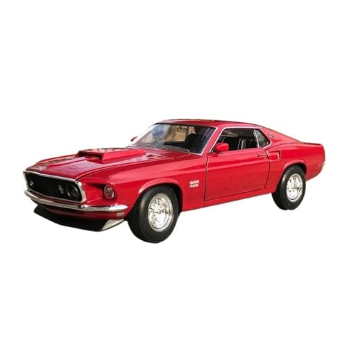 LUgez Druckguss-Auto im Maßstab 1:24 für Ford Mustang 429 Auto 1969 Legierung Auto Modell Simulation Auto Modell Geeignete Sammlung Sammlermodell Fahrzeug (Farbe: B) von LUgez