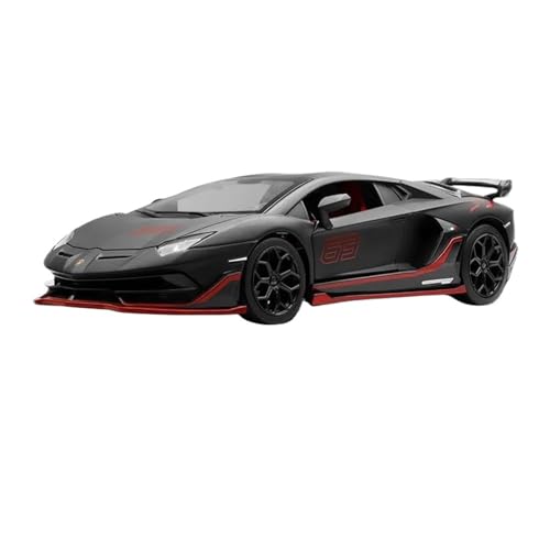 LUgez Druckguss-Auto im Maßstab 1:24 für Lamborghini Aventador SVJ 63 Rennmodell Druckguss-Automodell Metallfertiges Automodell Sammlermodellfahrzeug (Farbe: A) von LUgez