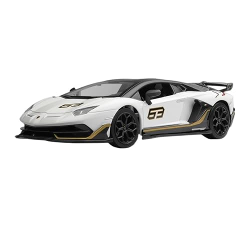 LUgez Druckguss-Auto im Maßstab 1:24 für Lamborghini Aventador SVJ 63 Rennmodell Druckguss-Automodell Metallfertiges Automodell Sammlermodellfahrzeug (Farbe: B) von LUgez