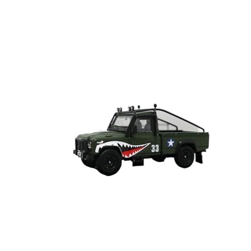 LUgez maßstabsgetreues Auto 1:64 for Land Rover Defender Pickup Truck Shark Diecast Modell Auto Fertig Ornament Auto Modell Modellfahrzeug zum Sammeln (Color : B) von LUgez