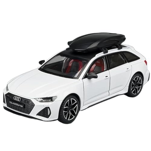 Maßstab Druckguss-Auto 1/24 für Audi RS6 Avant Station Wagon Track Legierung Rennwagen Modell Metallauto Modell mit Sound und Licht Sammlermodell Fahrzeug (Farbe: I) von LUgez