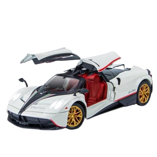 Maßstab Druckguss-Auto 1/24 für Pagani Huayra Dinastia Legierung Sportwagen Modell Druckguss Metallauto Modell mit Sound und Licht Sammlermodell Fahrzeug (Farbe: A) von LUgez