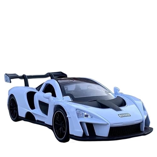 Maßstab Druckguss-Auto 1/32 für McLaren Senna Legierung Sportwagen Modell Druckguss Metallauto Modell mit Sound und Licht Sammlermodell Fahrzeug (Farbe: D) von LUgez