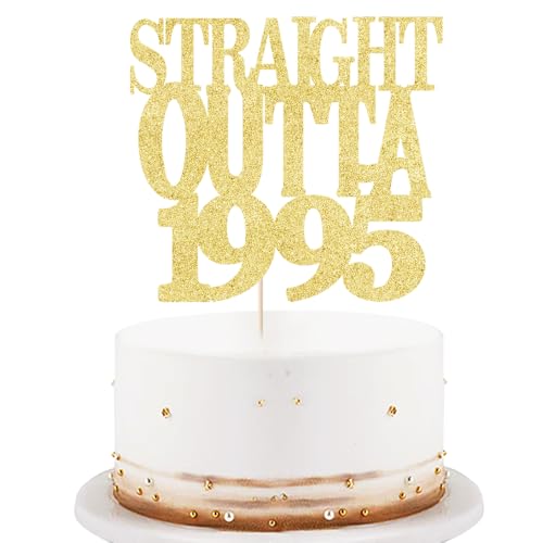 Black Flash Straight Outta 1955 Cake Topper Happy 70th Birthday Cake Topper Cheer 70th Cake Topper 70 and Fabulous Cake Decoration 70th Birthday/Wedding Party (Straight Outta Gold, 1995) von LVEUD