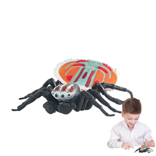 LVTFCO Gefälschte Spinne, Realistische kleine Spinnen, Lern- und Lernspielzeug, realistische Tiere, Spinnen-Actionmodell für Jungen, Mädchen, Kinder als Partydekoration, Zubehör und Mitbringsel von LVTFCO