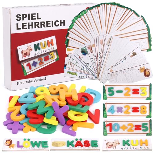 Buchstaben Lernen Lernspiele Spielzeug ab 3 4 5 6 7 8 Jahre Mädchen von LWMTT