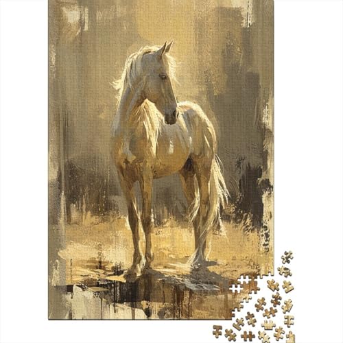 Pferd Puzzle 1000 Teile Für Erwachsene Und Kinder Ab 14 Jahren Für Stressabbauer Puzzel 1000pcs (75x50cm) von LWXEEOAVE